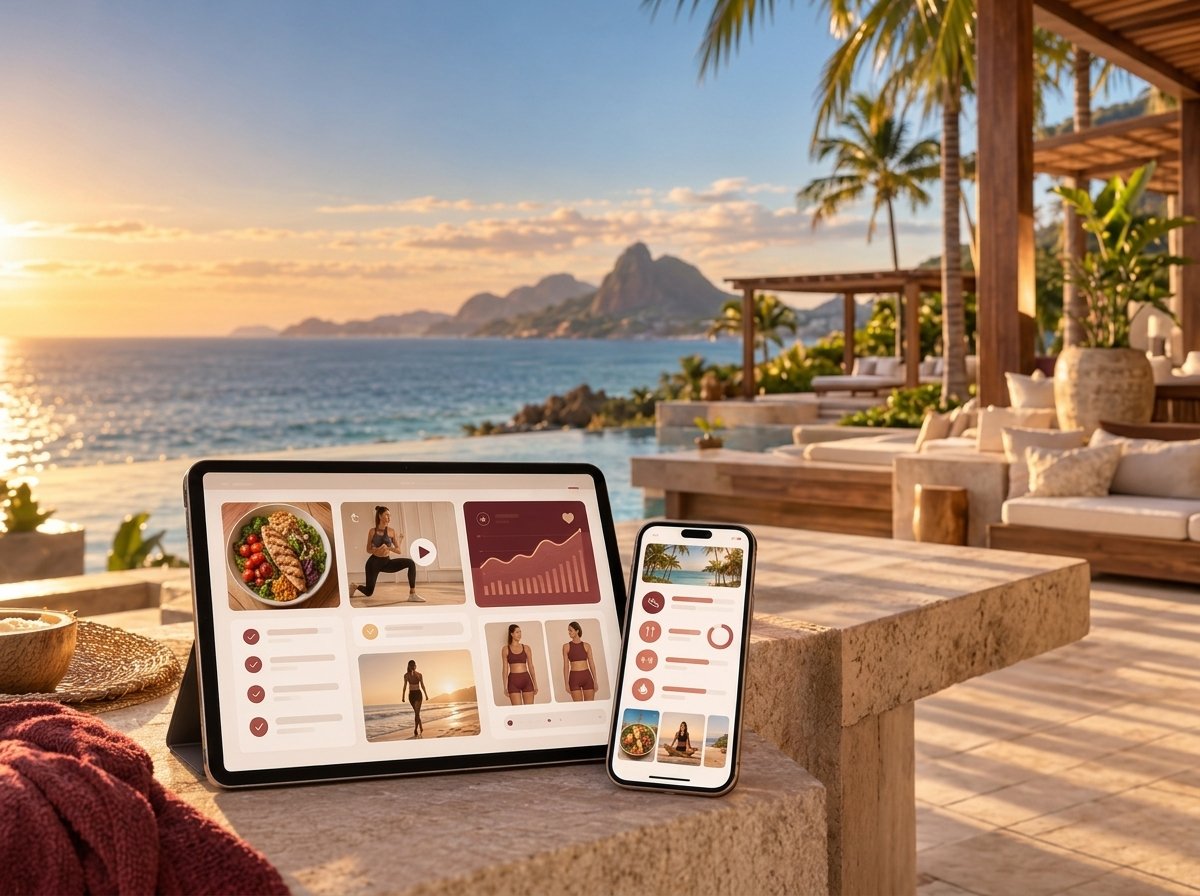 Painel do programa Verão Começa Agora exibido no tablet e celular