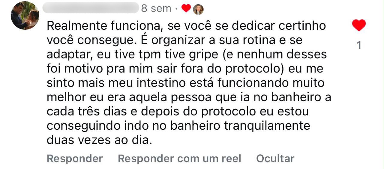 Print de depoimento Luiza Theodoro